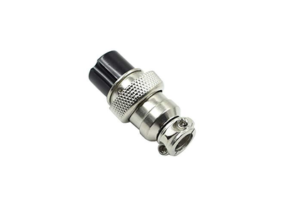 2 Pin Metal Male Female Panel Connector 16mm GX16-2P Aviation Plug Silver - (2 Sets)