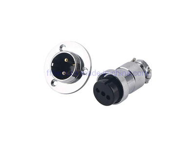 Gx16 Gx20 Gx25 M8 M12 Copper Flange Adaptor Aviation Connector Wire Panel Connector