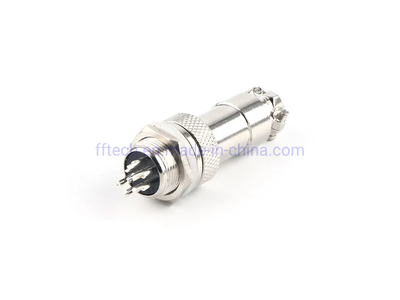 China Supplier Hot Sales Gx12 M12 12mm 2 Pin Electric Circular Connector Male and Female Aviation Connector