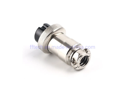 Silver Plated Pins Aviation Connector Socket Gx20 2pin Female M19 Electrical Circular Cable Connector