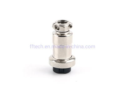 Silver Plated Pins Aviation Connector Socket Gx20 2pin Female M19 Electrical Circular Cable Connector